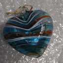 Hand Blown Glass Gazing Balls for Garden Red Heart Hanging 3.8" Friendship Balls for Gift Heart Shape Ornaments for Decoration (Red - C)