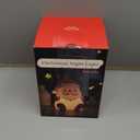 LED Cute Christmas Gift Night Light - Dimmable Bedside Lamp for Nursery - Rechargeable Touch Lamp with Squishy Silicone Cover - Cute Christmas Gift for Boys, irls, Baby, Children - Room Decor for Kids (Red)