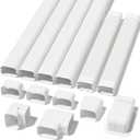 Mini Split Line Set Covers, 4" 17 ft AC Line Hide Cover Kits for Outdoor