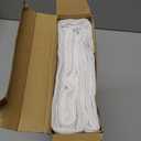 MIULEE Faux Linen Curtains 90 Inch Length 2 Panels Natural White Semi Sheer Curtain with Back Tab Rod Pocket, Light Filtering Window Privacy Burlap Drapes for Living Room Bedroom 42W x 90L