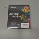 24 Colors Acrylic Paint Markers for Rock, Fabric, Wood, Glass, Eggs, Scrapbook - Easter Basket Stuffers, Dual Tip Acrylic Paint Pens for Coloring Books for Adults, Teens