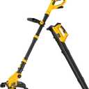 Cordless Weed Trimmer and Leaf Blower Combo Kit Compatible with Dewalt 20V Max Battery(Battery Not Included), 12 Inch Electric Weed Eater/String Trimmer and Lightweight Leaf Blower Cordless