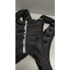 ZELUS Weighted Vest, 6lb/8lb/12lb/16lb/20lb/25lb/30lb Weight Vest with Reflective Stripe for Workout, Strength Training, Running, Fitness, Muscle Building, Weight Loss, Weightlifting (Black)