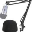 Yeti Nano Mic Stand with Pop Filter - Microphone Boom Arm Stand with Foam Cover Windscreen for Blue Yeti Nano Mic by YOUSHARES