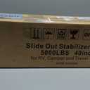 RV Slide Out Support Trailer Stabilizer Jacks, RV Camper Accessories for Travel Trailers - 21.4" to 40" - 5000 Lbs Each - Pack of 2