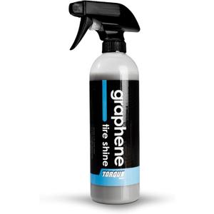 Torque Detail Graphene Tire Shine Spray - Long Lasting Deep Black Shine with No Sling - Graphene Protection Against UV Rays, Fading & Yellowing