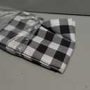 Classic Gingham Plaid Tablecloth Fabric - Rectangular 58x102 Inch Water Resistant Checked Table Cloth for Indoor/Outdoor Use - Table Cover for Kitchen, Picnics, Gardens, and Parties