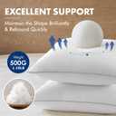 MIULEE 18x18 Pillow Inserts Pack of 4, Throw Pillow Inserts with 100% Cotton Cover, Square Decorative Pillow Inserts for Sofa Bed Couch Bench