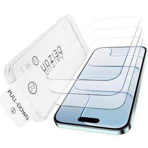 Beizun for iPhone AIR Screen Protector, 3-Pack 9H+Tempered Glass, Easy Installation, Bubble-Free & Dust-Free, Case Friendly, Full Coverage, 3D Curved Edges