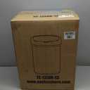 BestOffice | 13 Gallon Trash Can with Lid | Automatic Touchless Garbage Can | Odor Control | Modern Oval Design | Easy to Clean | Stainless Steel | Fits Any Kitchen, Bathroom, Office or Home