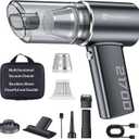 Car Vacuum Cordless Portable with Brushless Motor,16000PA Suction Power, 3-in-1 Compressed Air Duster & Air Blower & Pump Wireless Mini Handheld Cleaner for Home, Car, Pet, Office