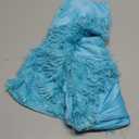 MorroMorn Decorative Pillows Covers, 2 Packs Faux Fur Pillow Cases Standard Size, Luxury Shaggy Throw Pillowcase Cushion Shams with Zipper Closure Room Decor for Couch Sofa Bed (Aqua, Standard)