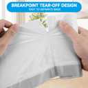 Small Trash Bags 4 Gallon Drawstring- 180 Counts 4 Gallon Trash Bag Extra Strong, Small Garbage Bags Unscented, Stretchy, Quick Cinch for Bathroom Kitchen, White