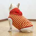 Small Dog Costume Frenchie Clothes Shirt, Halloween Dog Costume French Bulldog Clothes Hoodie Sweatshirt, Puppy Funny Pet Costumes Tank Top All Season Daily Wear,Red Bull,M