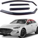 in-Channel Rain Guards 4-Piece Compatible with 2020-2025 Hyundai Sonata Window Visors Side Window Deflectors Vent Visor Shield Shade