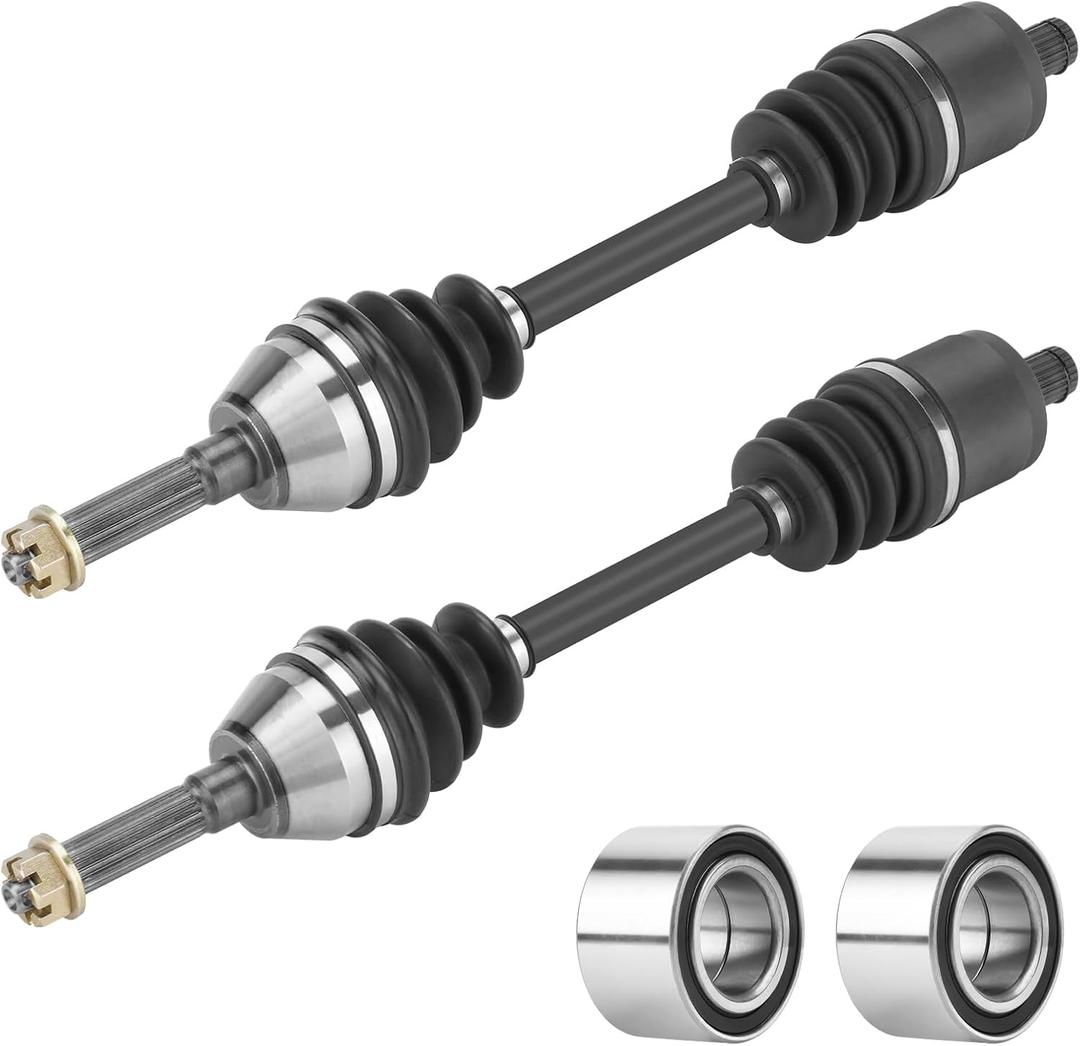 Front Left/Right CV Axles Polaris Sportsman (4x4) 400 HO 500 EFI 570 700 800-2007-2020 1332347, 1332656, CV Axle Drive Shaft & Wheel Bearing Kit-2 Pairs