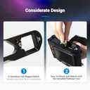 JJC Metal Hand Grip Handgrip Secure Handle Bracket for Leica Q3/Q3 43 Cameras, Anti-Slip Pads, Arca Swiss Quick Release Plate, 1/4"-20 Tripod Hole & Hand Strap Hole, No Effect on Battery & Card Use