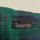 Plaid Dog Shirt,Soft Casual Pet Shirt Clothes, Dog Cotton Shirt with Bow Tie for Wedding,Christmas Costumes (Medium, Green&Blue)