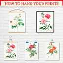 LANCHI95 Vintage Roses Botanical Prints - Flower Wall Art, Rose Collection, Roses for Wall Decoration (9pcs- 8x10in- UNFRAMED)