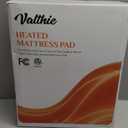 Heated Mattress Pad Twin Size,Electric Mattress Pad with Preheat Functions, Bed Warmer with 12 Heat Settings Controller & 1-12 Hours Auto Shut Off, Machine Washable (39"x75", Grey)