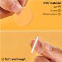 5 x 12pcs Wall Bumpers, Door Stoppers, Clear Wall Protectors, Door Bumpers for Doorknob, Furniture Bumpers,Reducing Noise,Protecting Walls, Used for Entrance Door,Cabinet Door,Fridge Door(15*15mm) (15*15mm(0.59*0.59in))