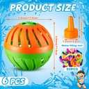 3 Pieces Water Timer Bomb with 150 Balloons Water Toy for Summer Outdoor Activity Games Prank Party Supplies Favors