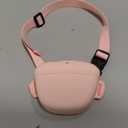 Dog Treat Pouch with Training Clicker, Upgrade Stronger Magnetic Closure to Avoid Spilling, 1.67 Cup Silicone Treat Bag Fanny Pack with Waist Belt for Pet Training Walking (Pink)