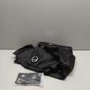 NICETOWN Pitch Black Solid Thermal Insulated Grommet Blackout Curtains/Drapes for Bedroom Window (2 Panels, 42 inches Wide by 63 inches Long, Black)