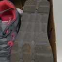 Women's Orthopedic Diabetic Wide Running Shoes: Comfortable Casual Arch Support Plantar Fasciitis Orthotic Sneakers, High Arch Swollen Work Tennis Sports Shoes for Foot and Heel Pain Relief (9.5 Wide, K2-rose Red Gray)