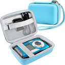 Leayjeen underwater camera case Compatible with YISENCE/HICSHON Waterproof Digital Camera Underwater Camera Full HD 2.7K 48 MP Video Recorder and More Accessories-Blue (Case Only)