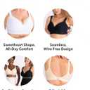 SHAPERMINT Sweetheart Bras for Women Wireless Push Up Bra with Support, Full Coverage Seamless Bralette (Black, M)