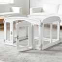 Clear Puppy Playpen Indoor - Ideal for Small & Toy Dogs - Height 24 Inch, 4 Panels, White