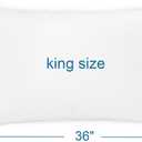 4 Pack Pillow Protectors with Zipper King Size, Waterproof, White | 4-Pack: 100% Waterproof, Noiseless Fabric, Breathable & Soft, Secure Zipper, Machine Washable, Fits Standard 20"x26" Pillows