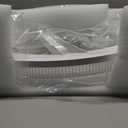 LEDIARY Ceiling Fans with Lights and Remote, 16'' Low Profile Ceiling Fan with Light, 3000-6000K Dimmable Fandelier LED Fan Light, 6 Wind Speeds, White Modern Flush Mount Ceiling Fan for Bedroom