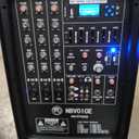 NBVOICE Professional Portable All-in-One Integrated 2-Way PA System Fixed Setup, Suitcase Design w/ 8-Channel Mixer, 2 Speaker Stands, Bluetooth, Mic for Performances, Presentations