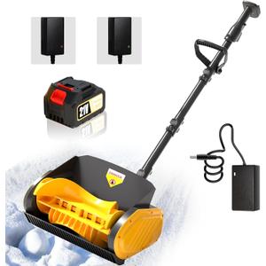 Electric Cordless Snow Shovel, 14.5" Battery Powered Snow Blower for Makita Battery 24V Brushless Motor 30Ft Thrower Distance Plow Removal Pusher Portable Winter for Driveway/Step/Patio/Sidewalk