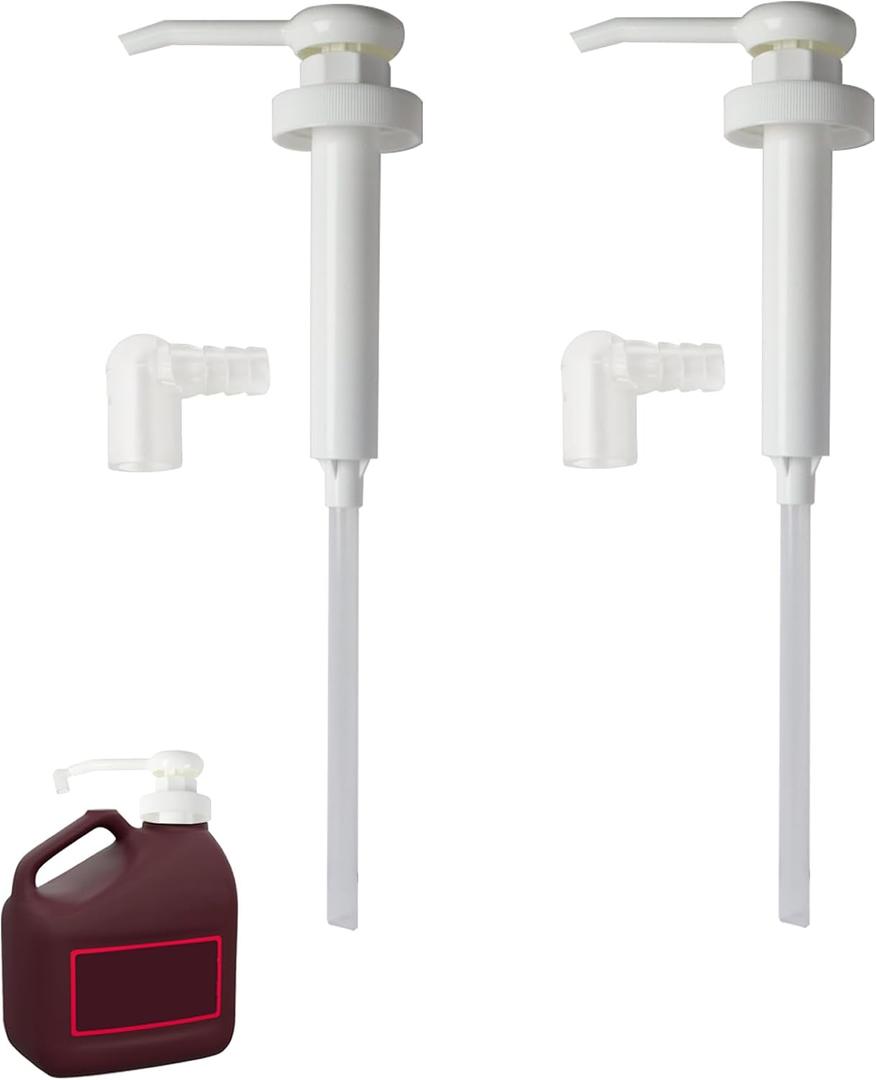 Upgraded 2-Pack 53mm Syrup Pump with Leak-Proof Device for Hershey's Chocolate Syrup Bulk Jug - Ideal Pump for Syrup Bottle, Chocolate Syrup Dispenser Accessories for Hershey Upgraded 2-Pack 53mm Syrup Pump with Leak-Proof Device for Hershey's Chocolate Syrup Bulk Jug - Ideal Pump for Syrup Bottle, Chocolate Syrup Dispenser Accessories for Hershey