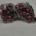 Worth Imports Christmas Ball x 7, Burgundy, Set of 12 Pick