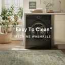 GENIMO Runner Rug 2x10 Non Slip Machine Washable Vintage Hallway Runner Rugs, Low Pile Lightweight Mat for Living Room, Entryway, Bedroom, Kitchen and Corridor, Distressed Sage