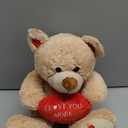 CaseTank Valentines Day Gifts for Her Kids: 10 Inches Teddy Bear Funny Cute Stuffed Animal Plush Present, Valentines Day Birthday Gifts for Him Women Girlfriend Boyfriend Wife Mom Fiance (I Love You More the End I Win)