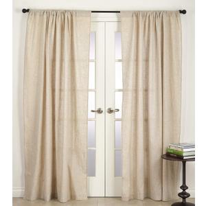 SARO LIFESTYLE Classic Linen Curtain, 57×84 in