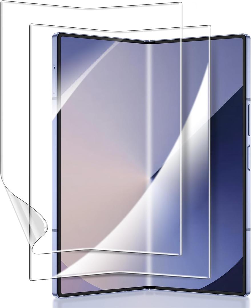 Fotbor [2 Pack] for Samsung Galaxy Z Fold 7 Screen Protectors Flexible Soft Inner Screen EPU Protective Film Full Coverage Clear Bubble-Free Case Friendly Screen Protector for Galaxy Z Fold 7, 8.2-Inch