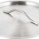 Restaurantware-LID ONLY: Met Lux Lid For Induction Sauce Pan, 1 Lid For 7.5 and 13.5 Quart Deep Sauce Pan - Sauce Pan Sold Separately, Mirror-Finish, Stainless Steel Lid For Cooking Pot With Handle