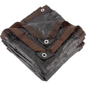 70% 20 X 30 FT Black Shade Cloth, Outdoor Sunblock Shade Cloth with Grommets, Durable Sun Shade Netting Shading Anti-freezing for Patio, Garden, Plants Cover, Greenhouse, Barns, Dog Kennel