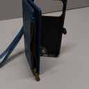 Defencase for iPhone 17 Pro Max Case Wallet with RFID Blocking Card Holder for Women and Men, Fashion PU Leather Magnetic Snap Flip Zipper Strap Wallet Phone Case for iPhone 17 Pro Max 6.9", Dark Blue