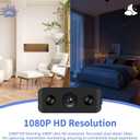 Mini Indoor Security Camera Wireless Home Camera Smart Small Outdoor WiFi Pet Cameras 1080P Tiny Nanny Cam Wide Angle Night Vision Home Indoor Outdoor Camara, No Need WiFi Camaras for House Security