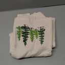 2 Pack Christmas tree Hand Towels 100% Cotton Jacquard snowflake Embroidered Pine Trees holiday Kitchen dish Towels Retro Neutral Beige Bathroom Towels Set gift Seasonal Xmas Winter Bathroom Decor