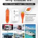 XT60 Connector Car Charger Extension Cable, Compatible with Anker SOLIX C300/C1000, EcoFlow Delta 2 Power Station and Solar Generator, 6.6Ft Extension Cord