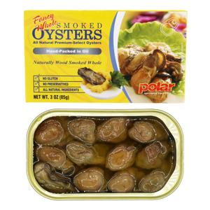 MW Polar Fancy Whole Smoked Oysters, 3 ounce
, Best Used By 03/14/2029