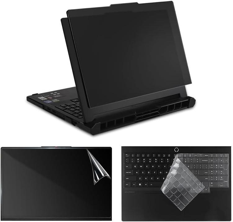 Laptop Case Set for 2025 Legion Pro 7i Gen 10 Intel 16" Scratch-Resistant & Drop-Resistant Hard Shell Frosted Transparent Protective Cover + Keyboard Cover + Screen Film Matte Black